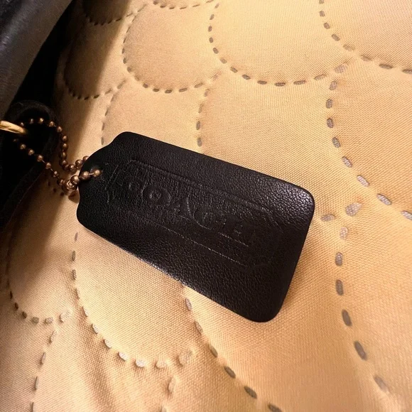 Coach Black Leather Backpack - Picture 8 of 14